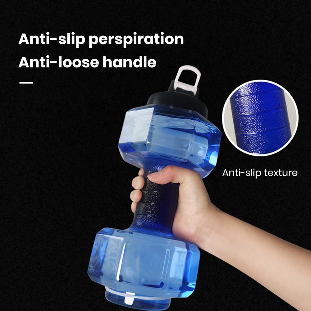 Sports Equipment Near Me - Dumbbell Sports Water Bottle Clear Portable