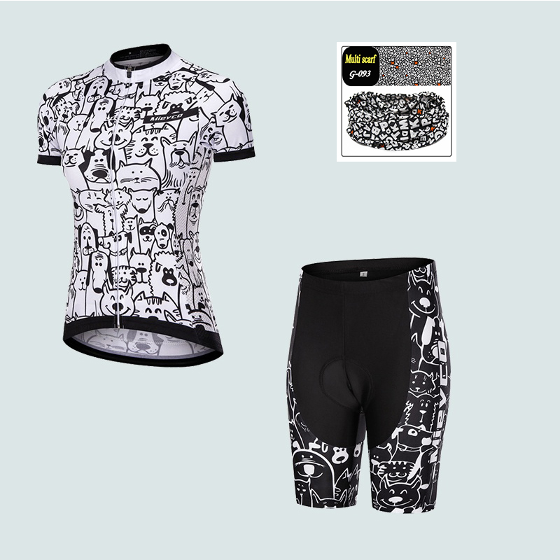 Sports Equipment Kit - Women's Cycling Jersey Suit, Short Sleeve