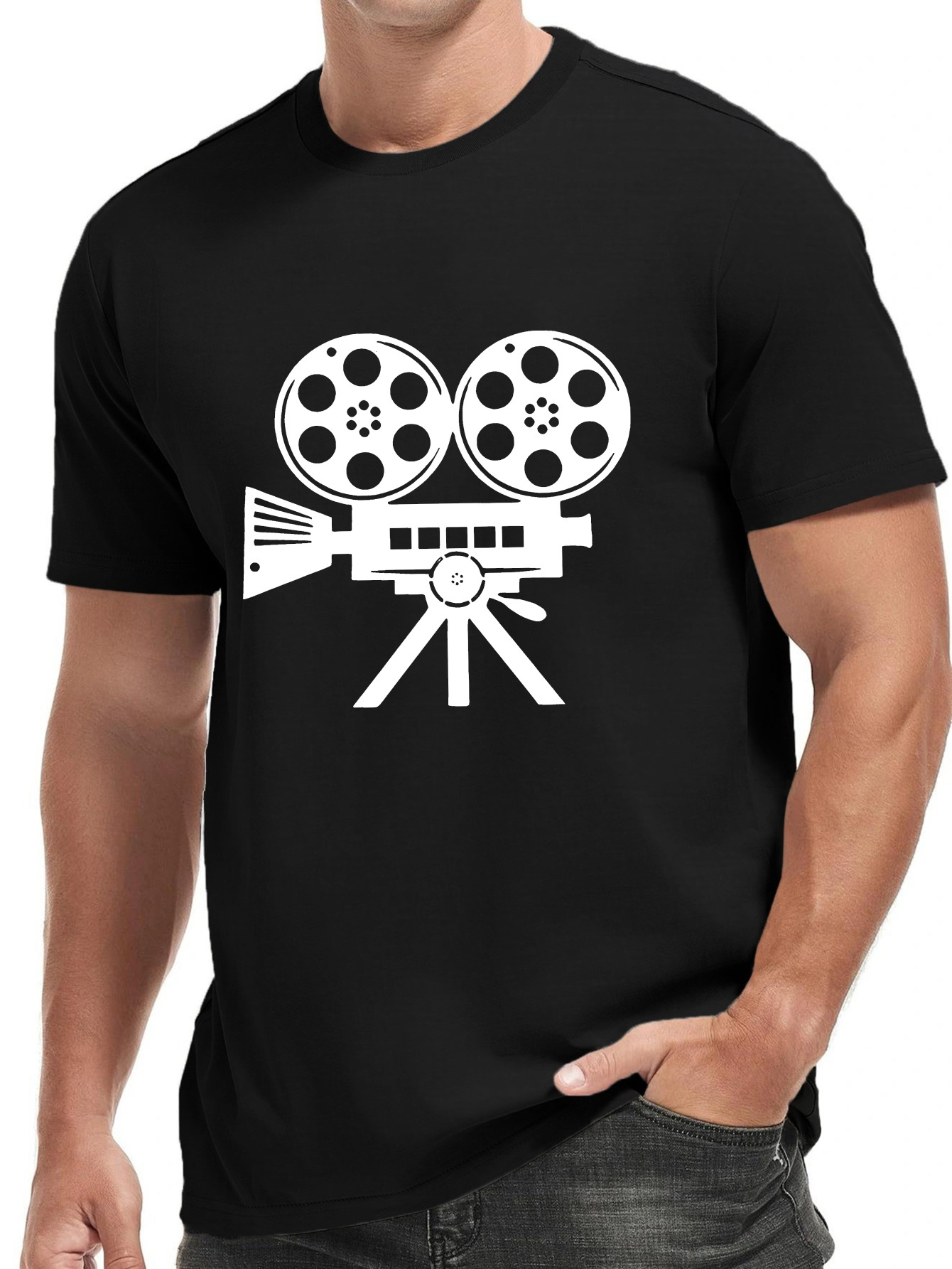 Vintage Men's Black Graphic T- - Sports Equipment Icon recensione e prezzo