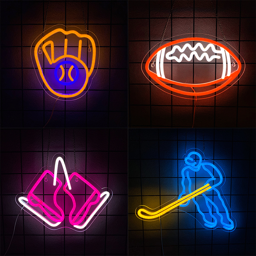 Rugby Led Neon Sign, Sports Eq - Sports Equipment Icon recensione e prezzo