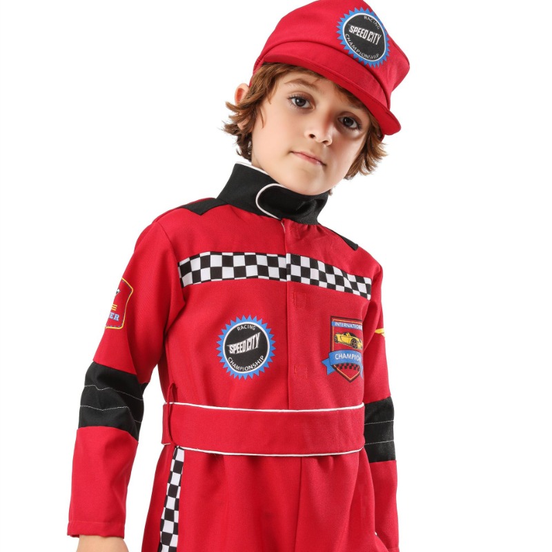 Boy Red Racer Cosplay Costume  - Sports Equipment For Boys recensione e prezzo