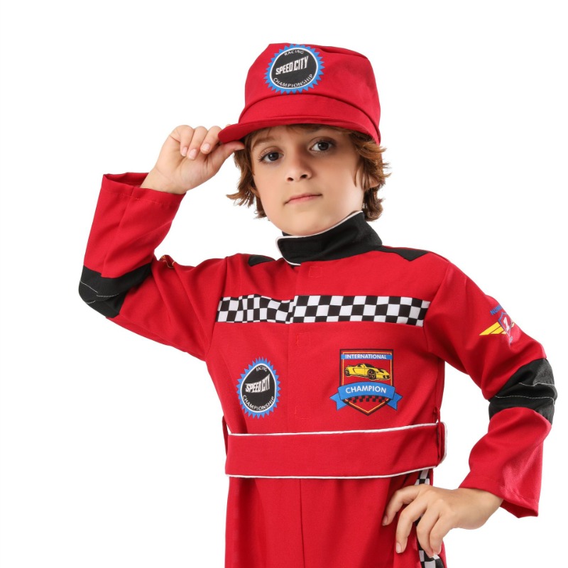 Boy Red Racer Cosplay Costume  - Sports Equipment For Boys recensione e prezzo