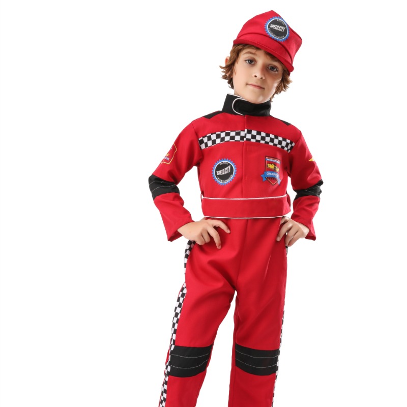 Boy Red Racer Cosplay Costume  - Sports Equipment For Boys recensione e prezzo