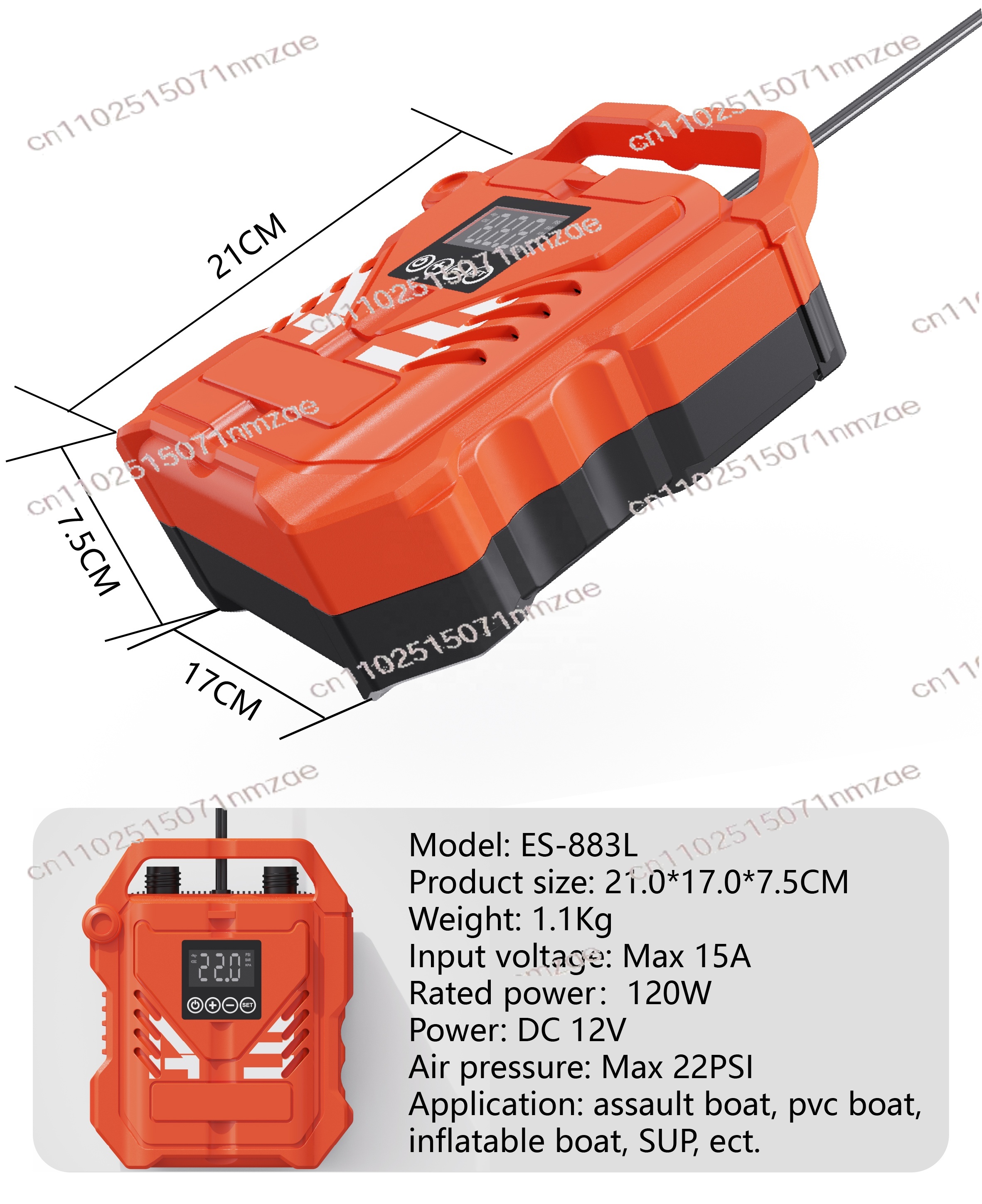 12V Electric Air Pump for ABS  - Sports Equipment Air China recensione e prezzo