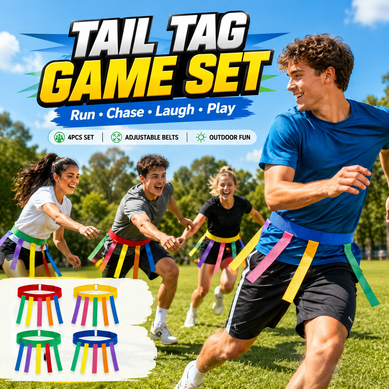 Fun Catch Tail Game Belt Set 1 - Sports Equipment For Primary School recensione e prezzo