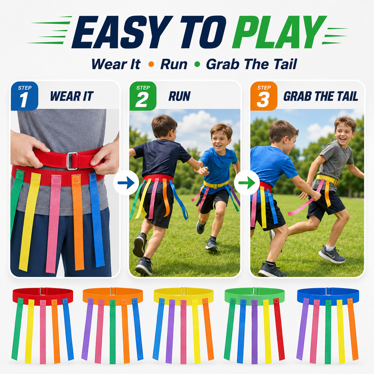Fun Catch Tail Game Belt Set 1 - Sports Equipment For Primary School recensione e prezzo