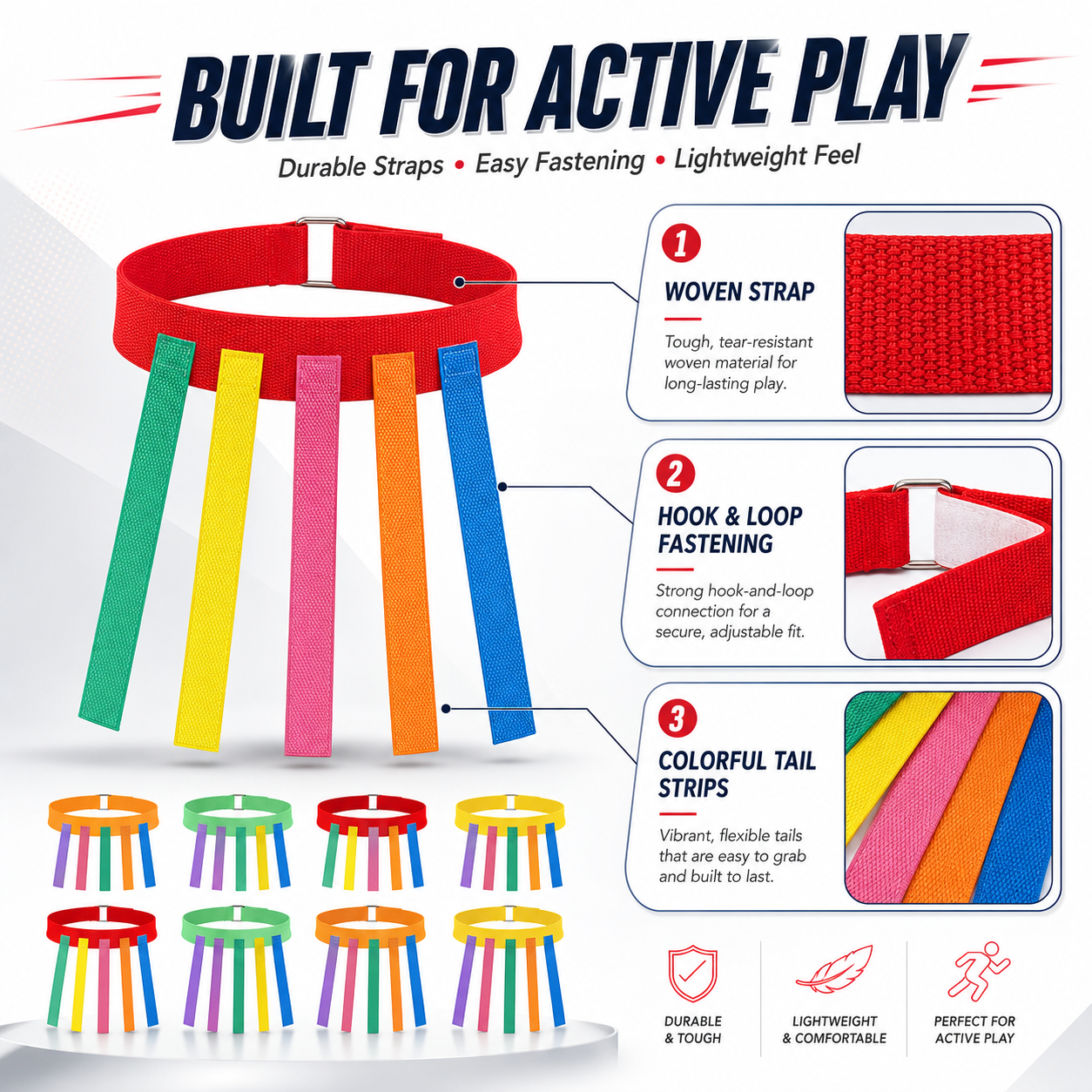 Fun Catch Tail Game Belt Set 1 - Sports Equipment For Primary School recensione e prezzo